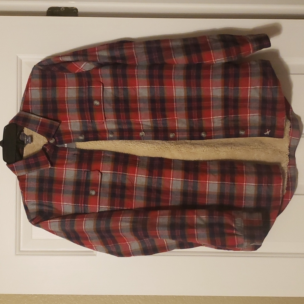 NWT Women's EB Sherpa Flannel Shirt jack Sz Small